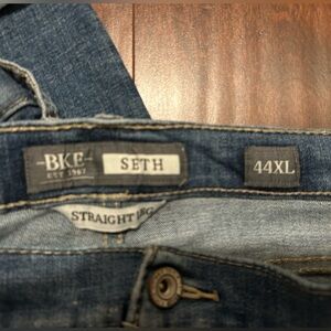 Men’s BKE Seth Dark Blue Straight Leg Jeans